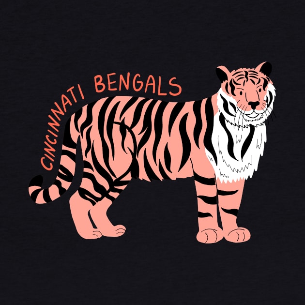 Cincinnati Bengals Football Tiger by Moon Ink Design